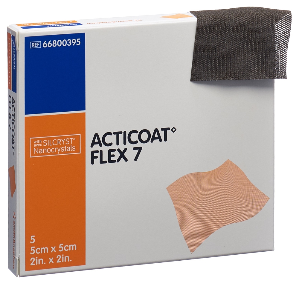 ACTICOAT FLEX 7 Wundverband 5x5cm 5 Stk