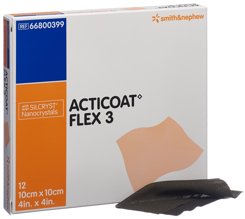 ACTICOAT FLEX 3 Wundverband 10x10cm 12 Stk