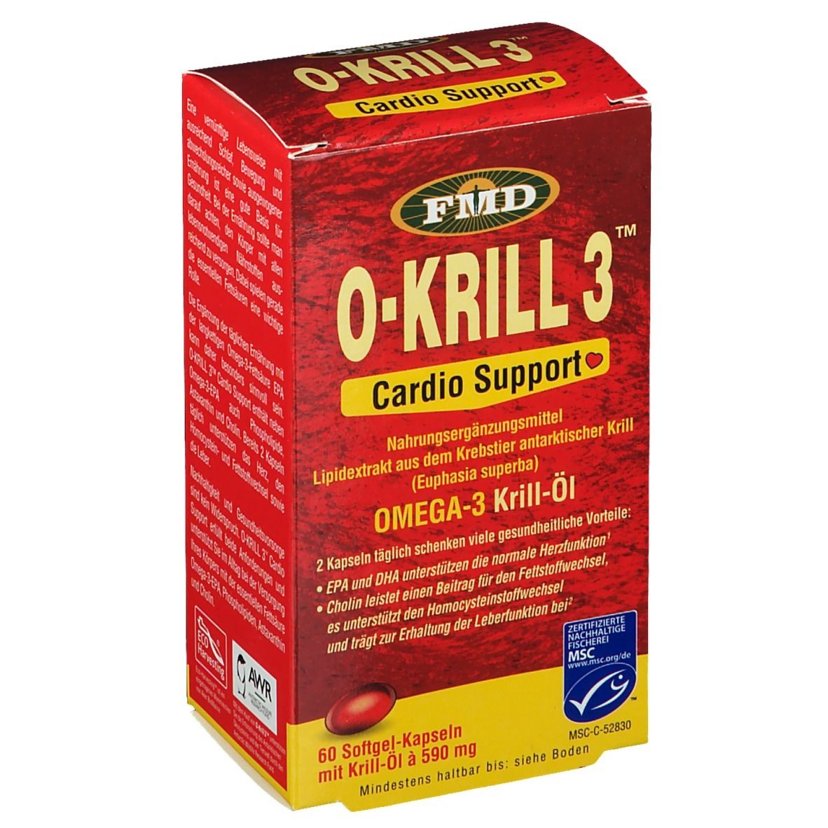 UDOS CHOICE O-Krill 3 Licaps Bio 60 Stk