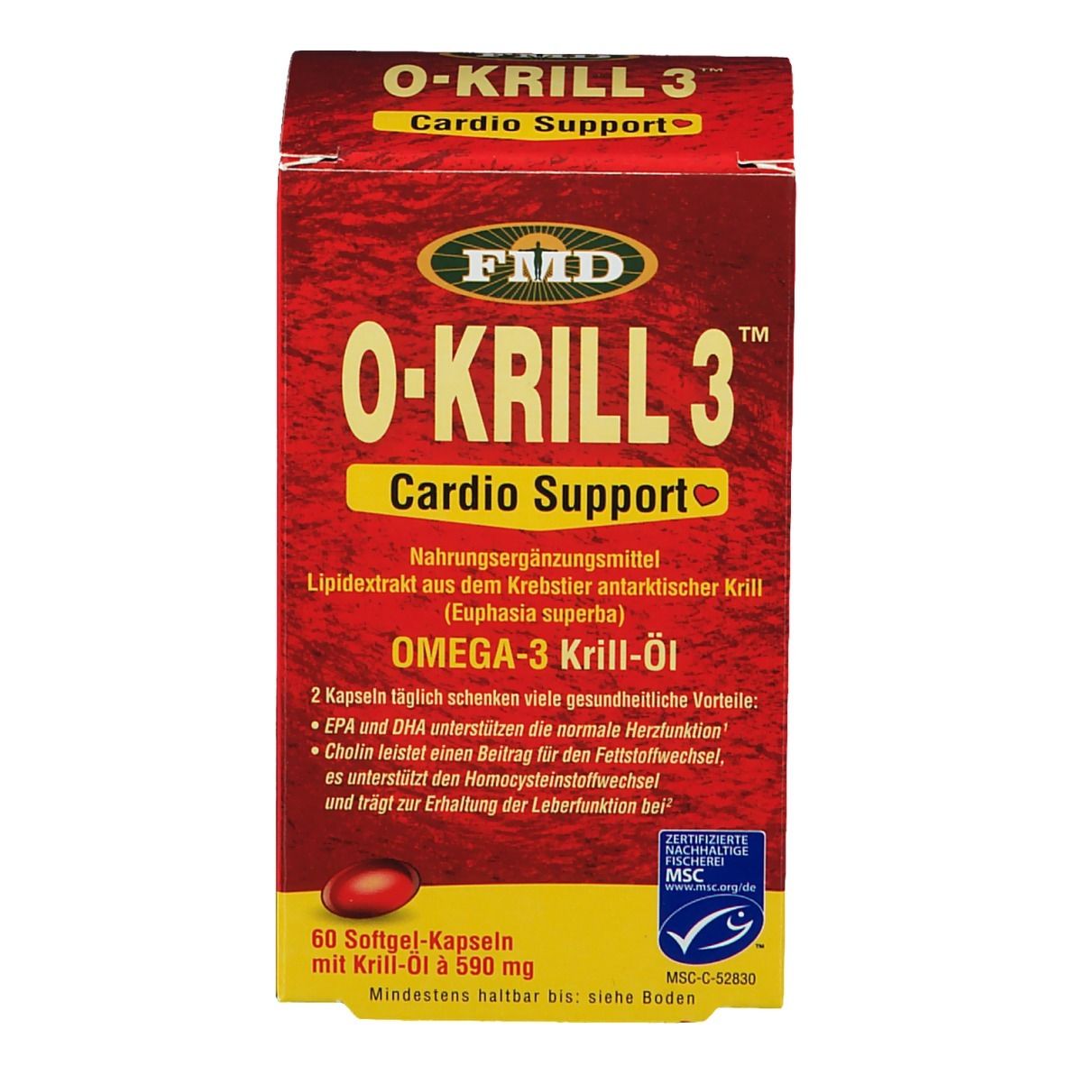 UDOS CHOICE O-Krill 3 Licaps Bio 60 Stk