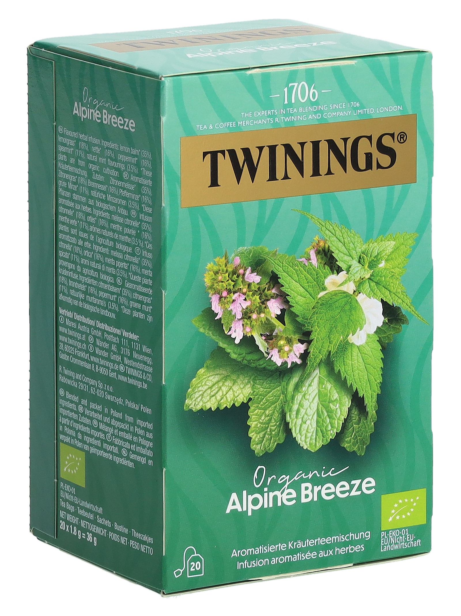 TWININGS Alpenbrise Bio 20 Btl 1.8 g