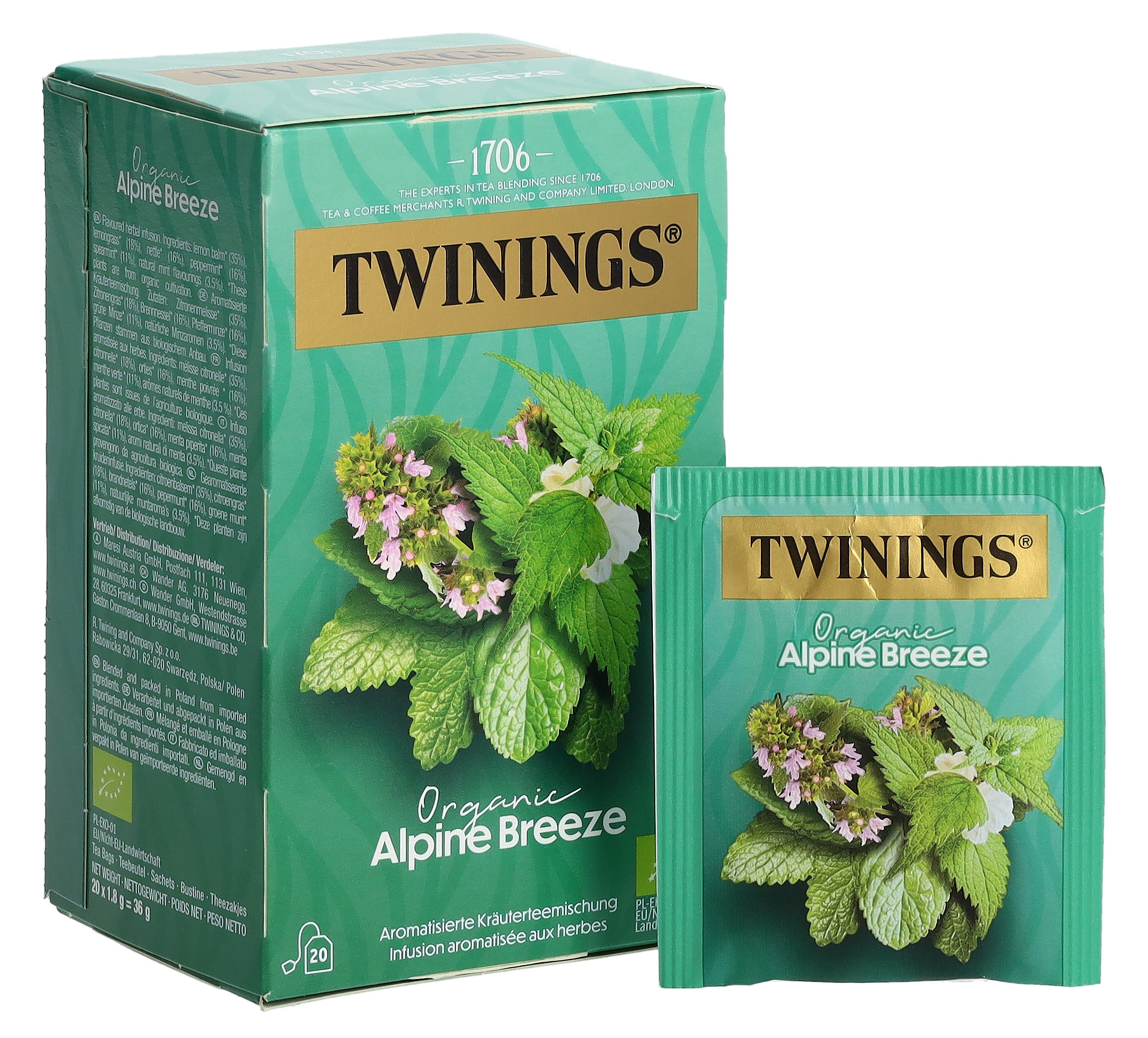TWININGS Alpenbrise Bio 20 Btl 1.8 g