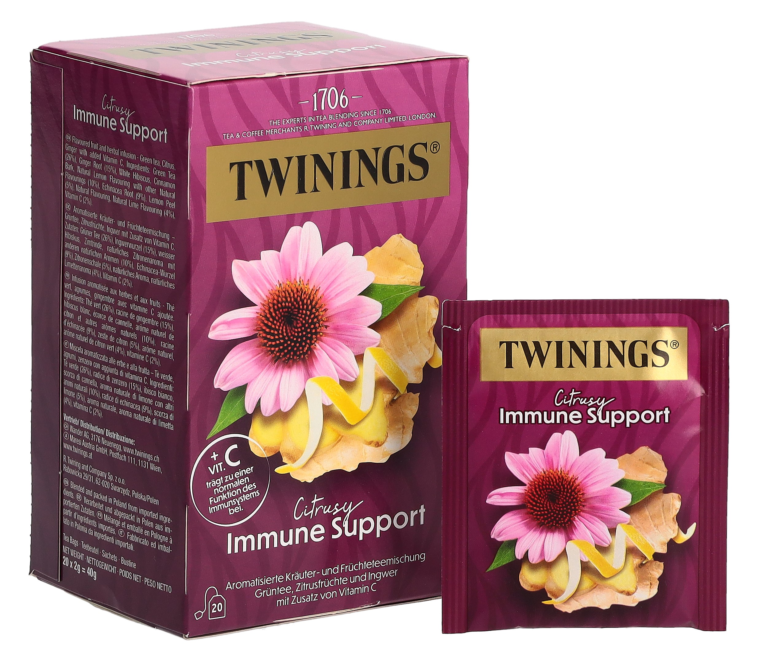 TWININGS Immune Support 20 Btl 2 g