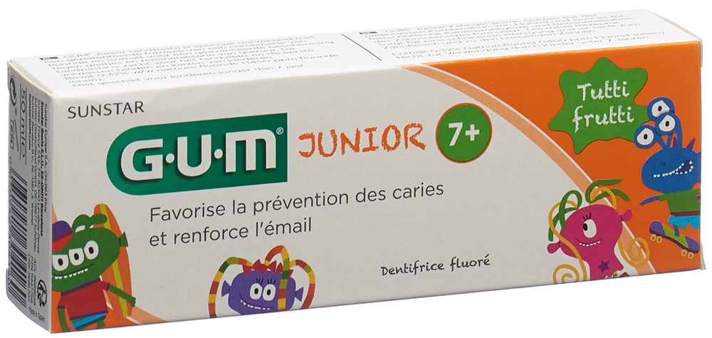 GUM Junior Zahngel 6+J Erdbeere 50 ml