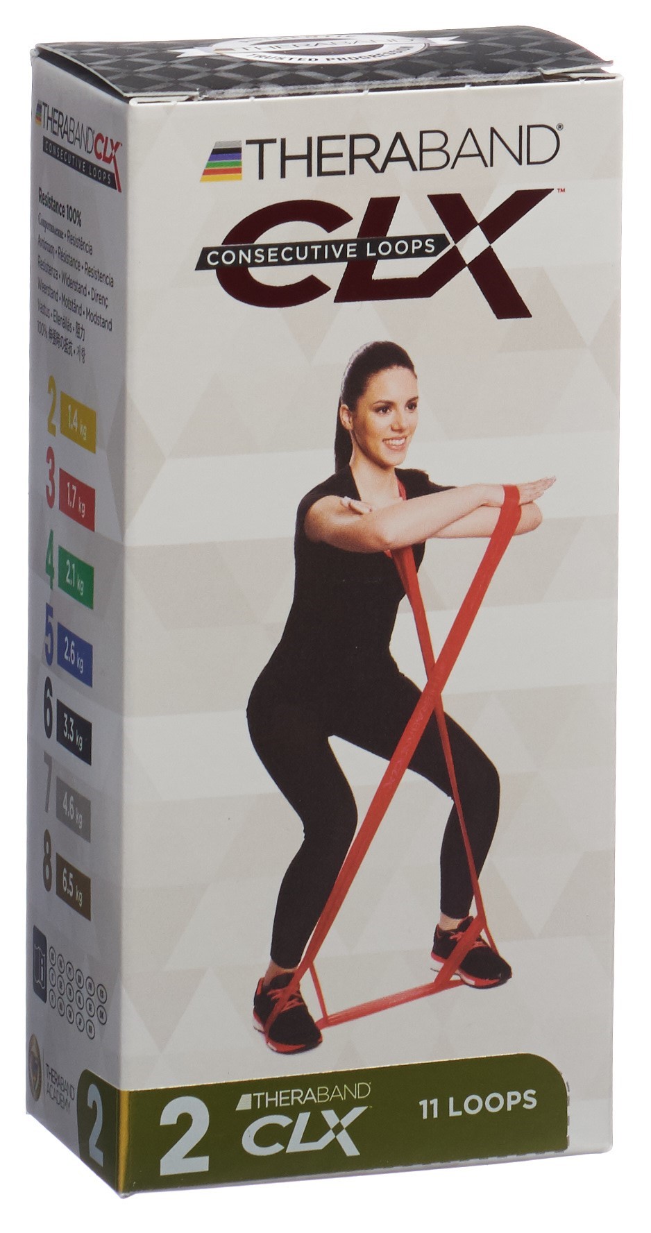 THERA BAND CLX11 Loops 1.4kg gelb dünn