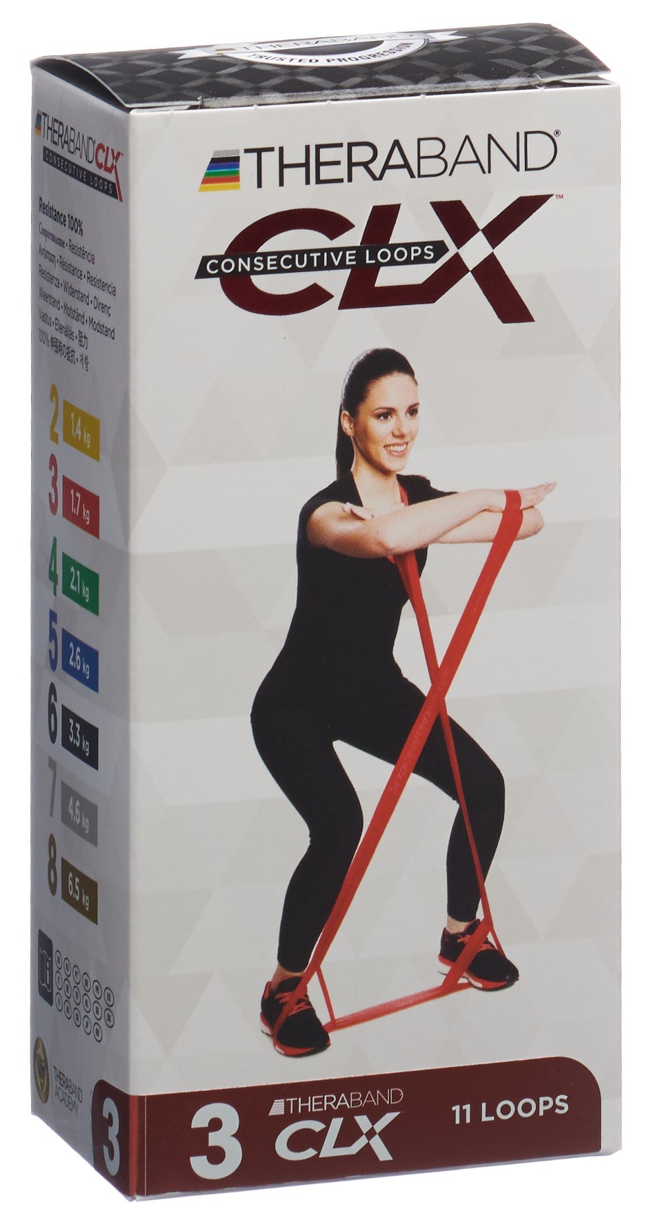 THERA BAND CLX11 Loops 1.7kg rot mittelstark