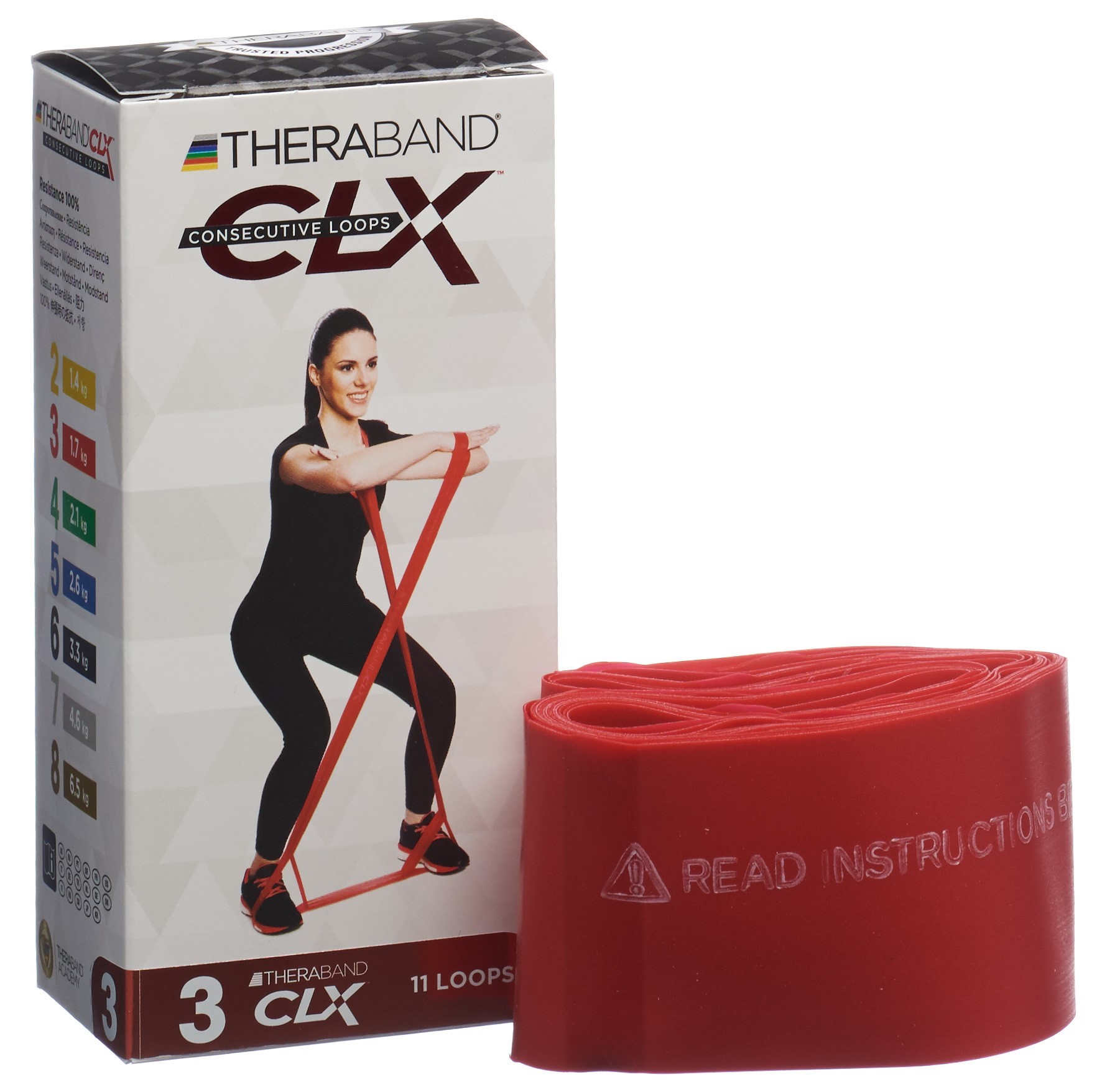 THERA BAND CLX11 Loops 1.7kg rot mittelstark