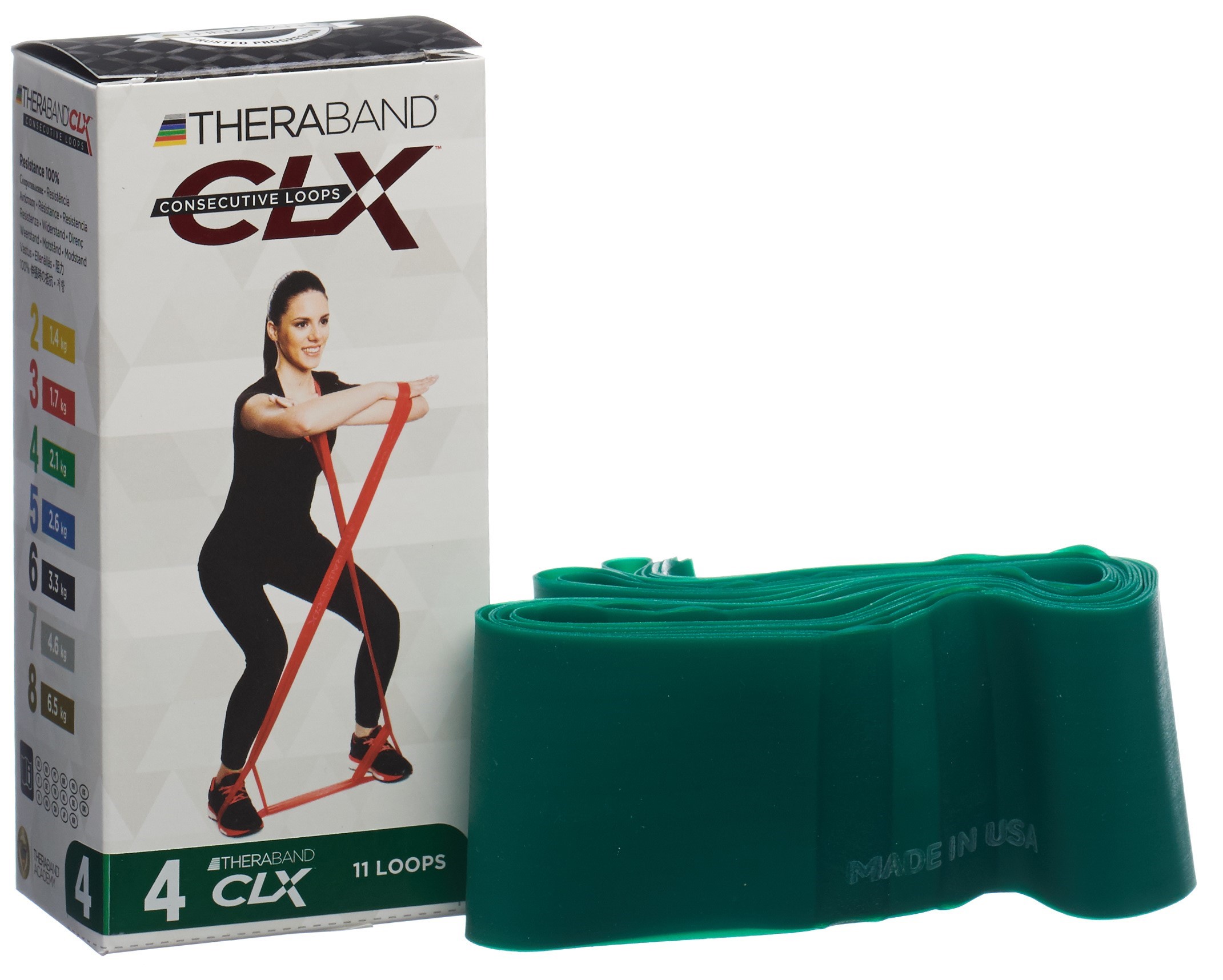 THERA BAND CLX11 Loops 2.1kg grün stark