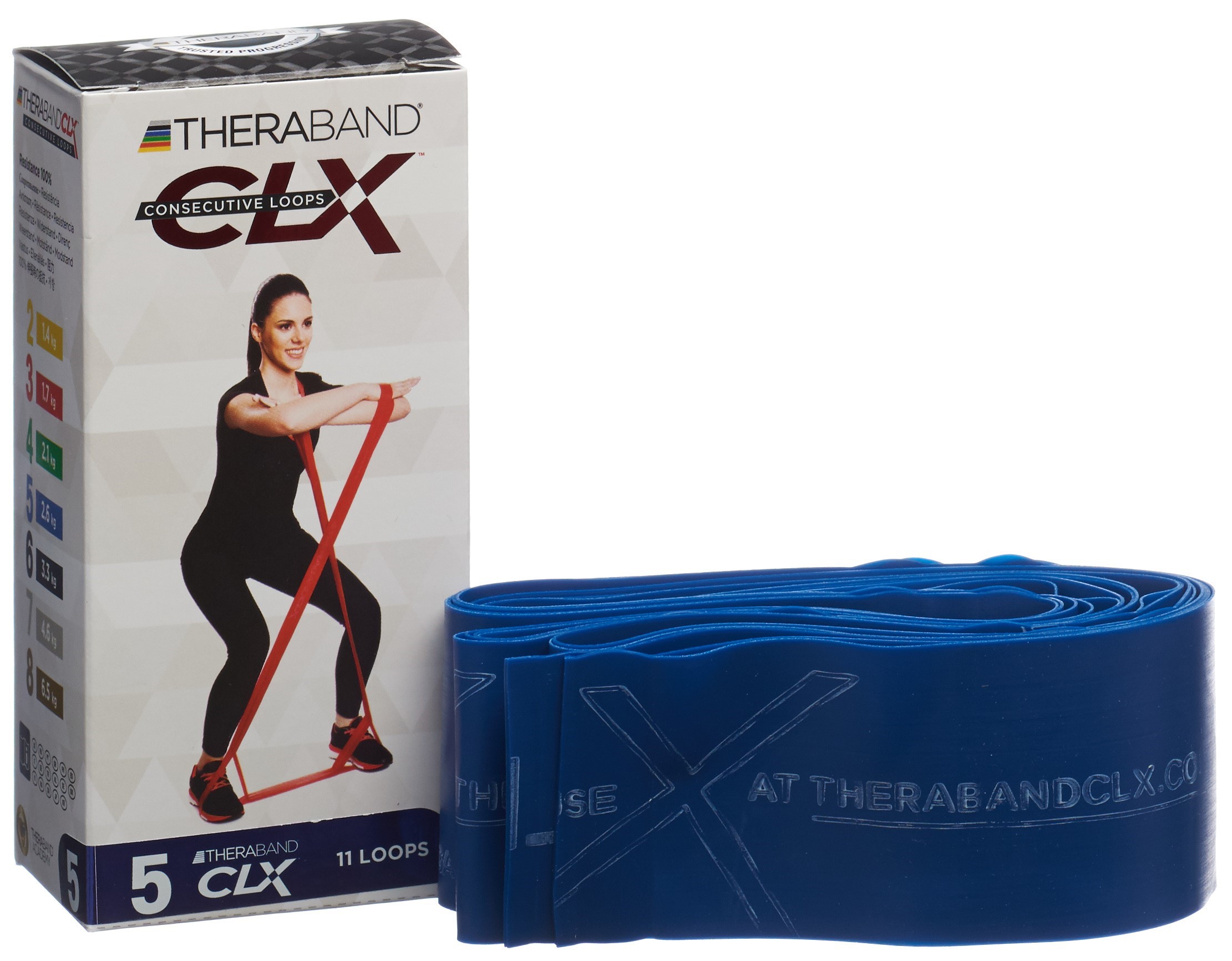 THERA BAND CLX11 Loops 2.6kg blau extrastark