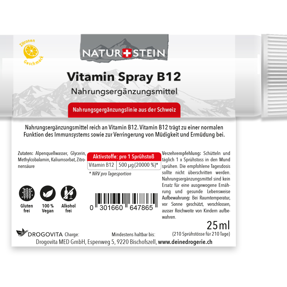 NATURSTEIN Vitamin B12 Spray 25 ml