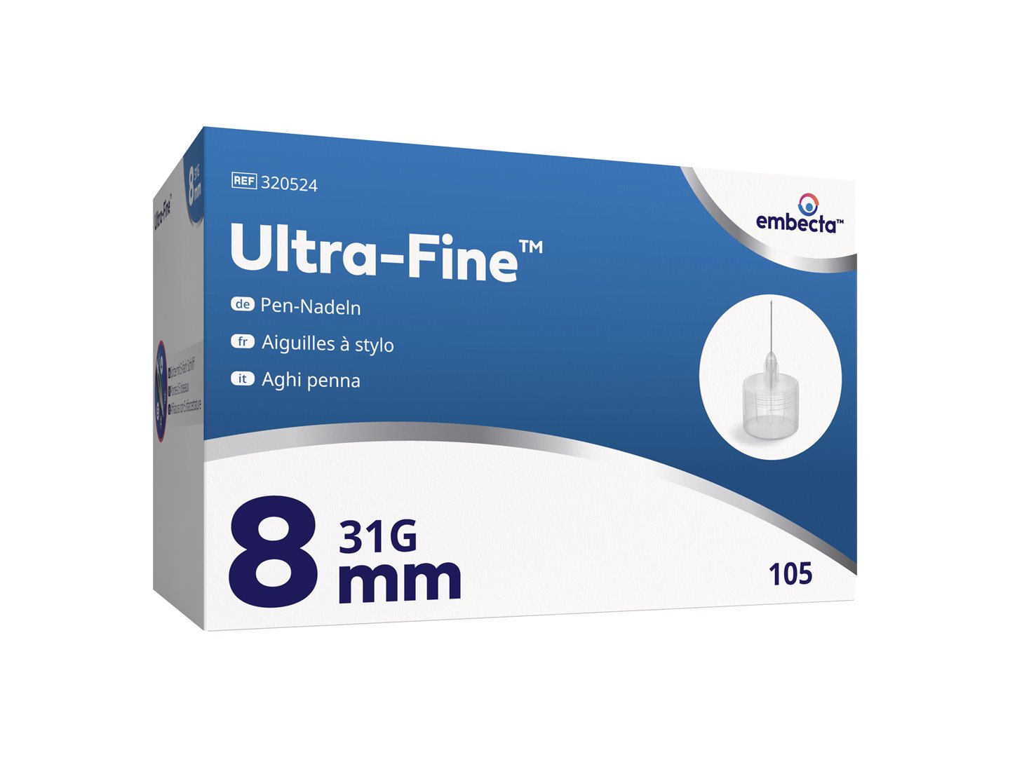 EMBECTA Ultra-Fine Pen-Nadeln 8mm Ds 105 Stk