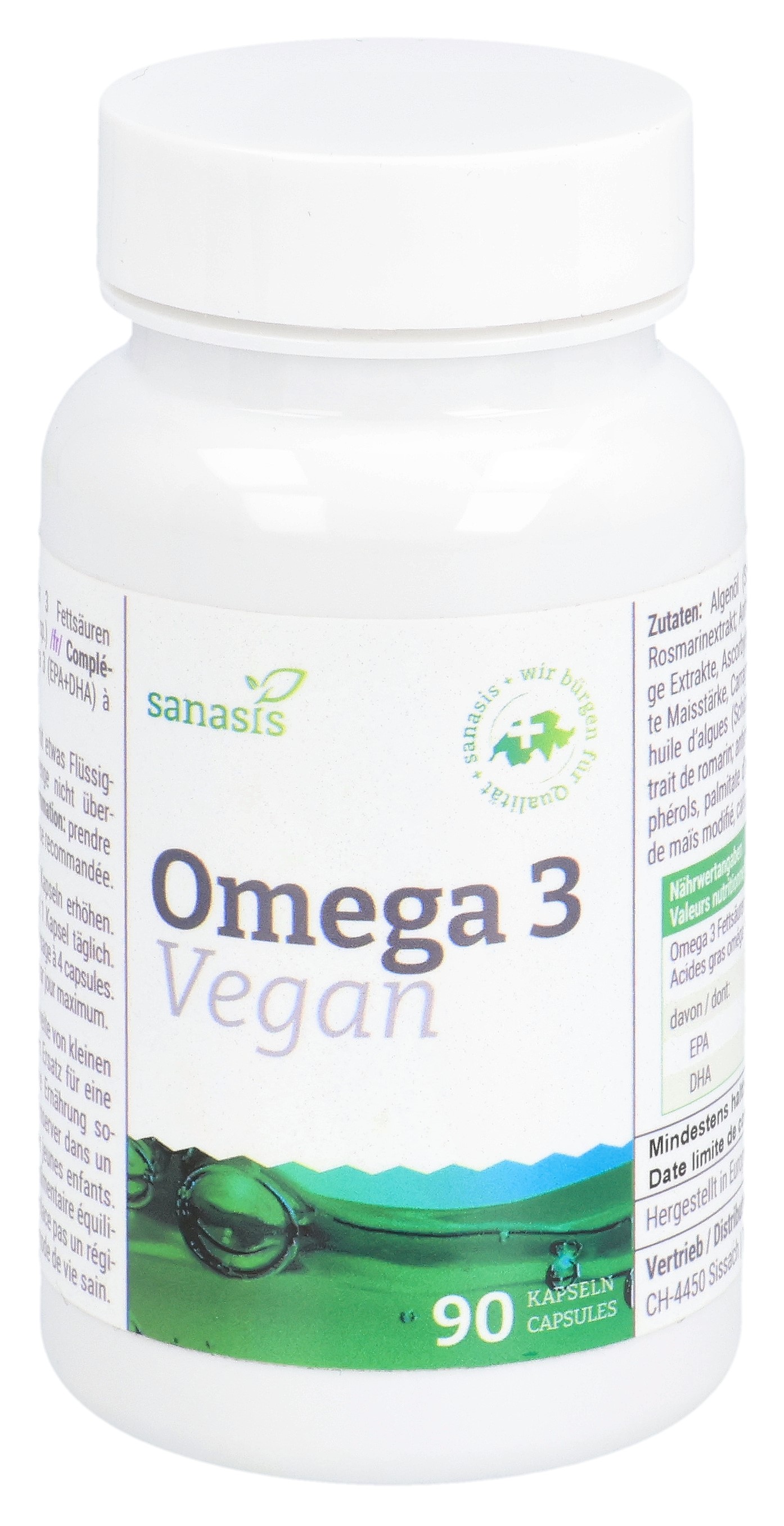 SANASIS Omega 3 Kaps vegan Ds 90 Stk