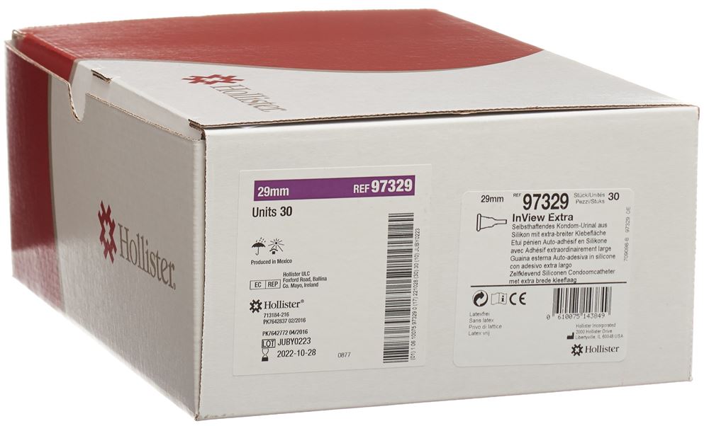 HOLLISTER InView Kondom Urinal 36mm Extra 30 Stk