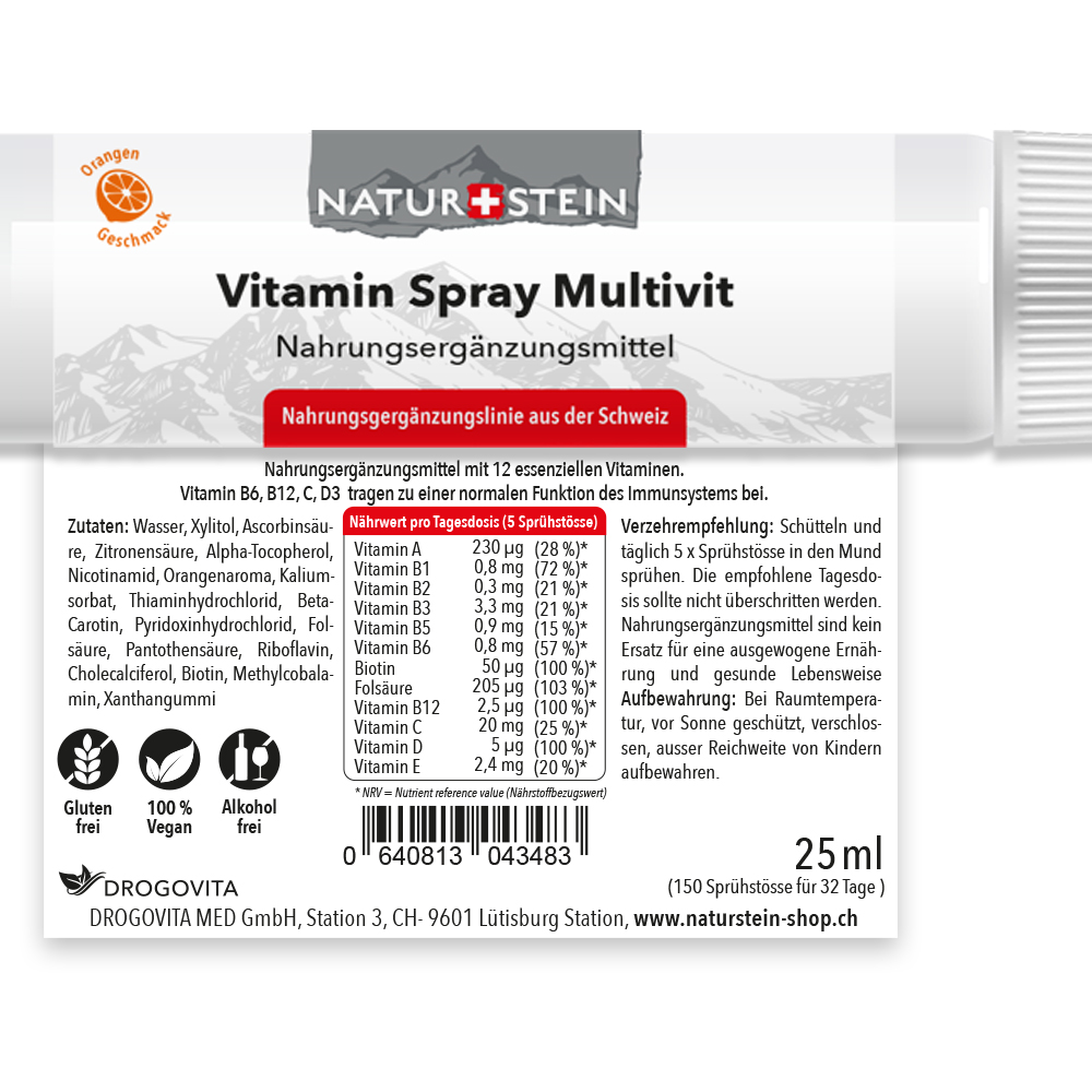 NATURSTEIN Vitamin Multivit Spray 25 ml