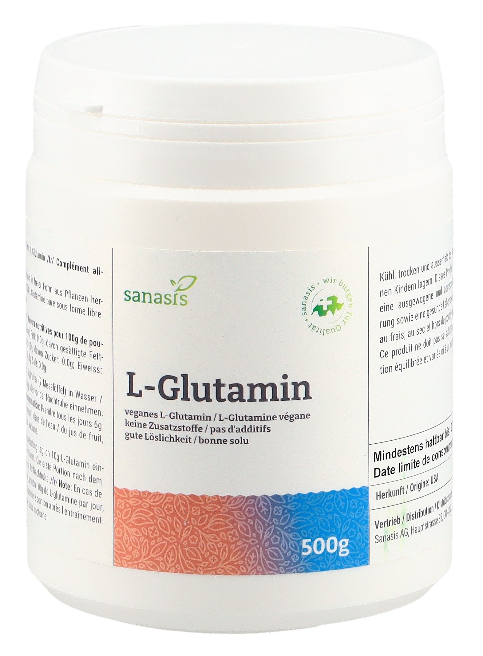 SANASIS L-Glutamin Ds 500 g