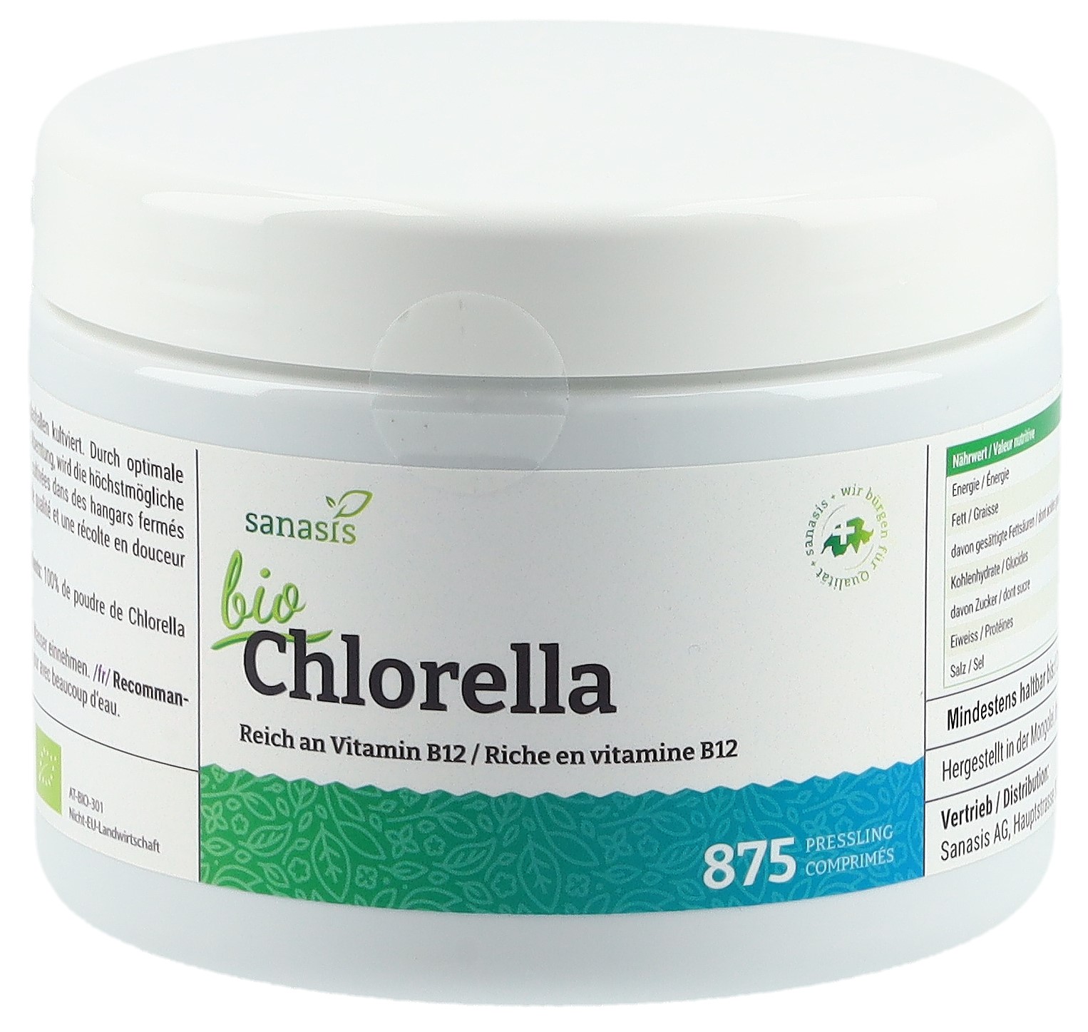 SANASIS Chlorella Tabl Bio Ds 875 Stk