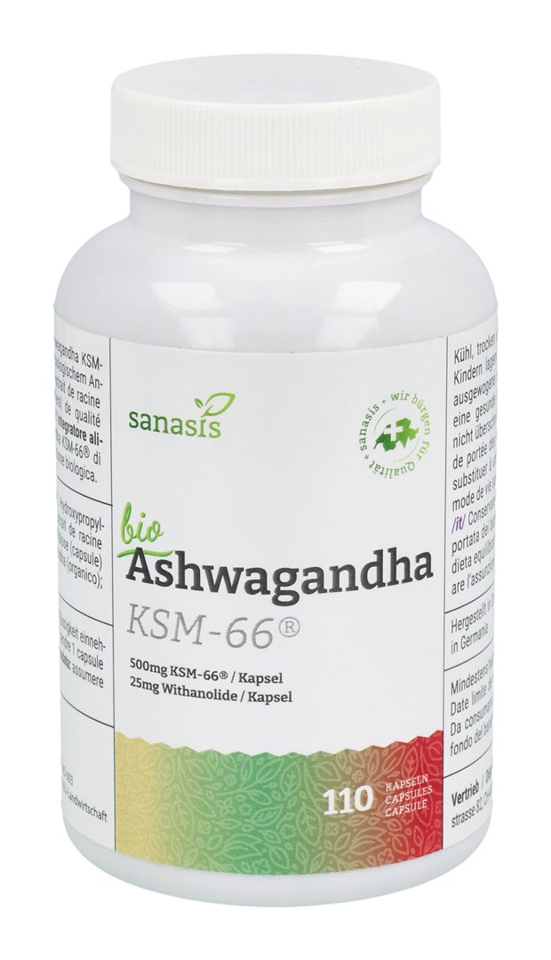 SANASIS Ashwagandha KSM-66 Kaps Bio Ds 110 Stk