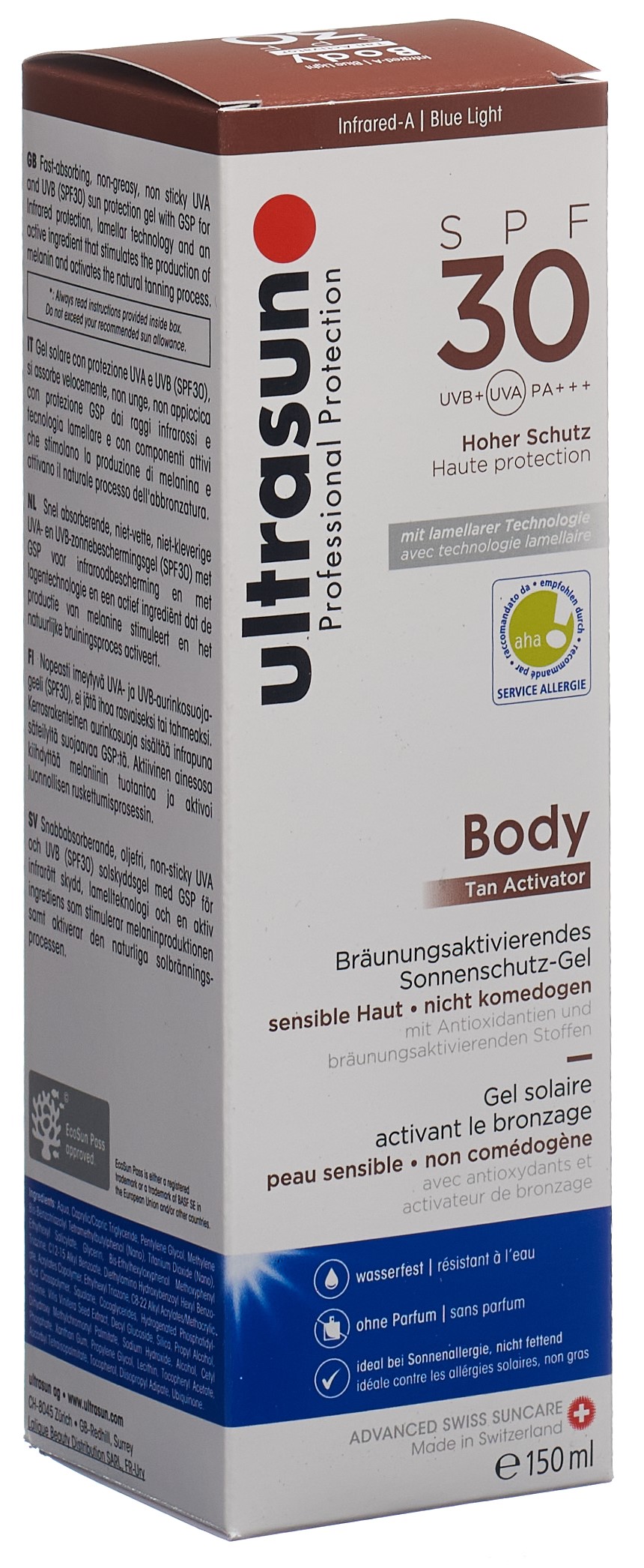 ULTRASUN Body Tan Activator SPF30 150 ml