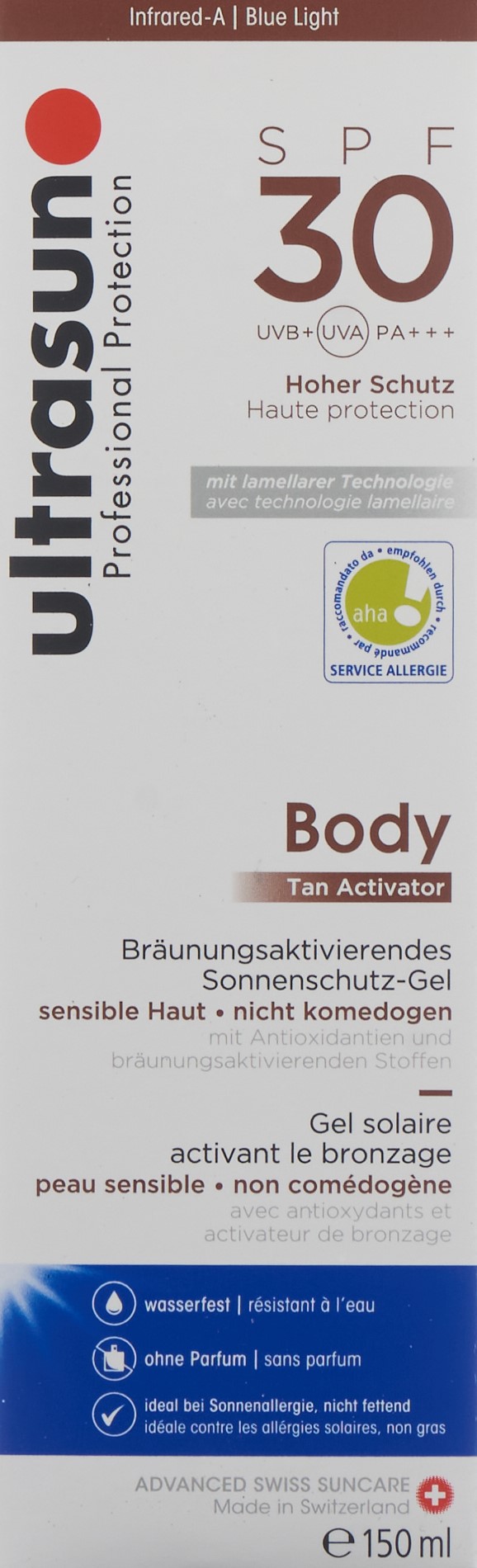 ULTRASUN Body Tan Activator SPF30 150 ml