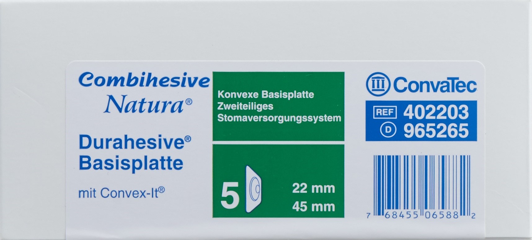 NATURA CONVEX Basisplatten 22/45mm 5 Stk