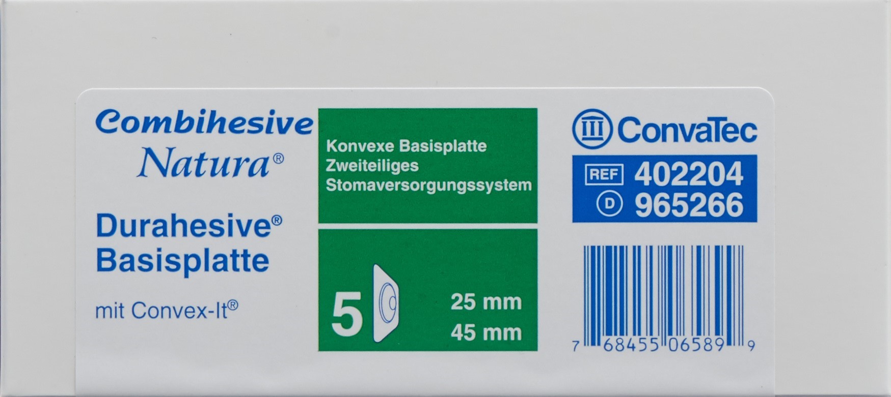 NATURA CONVEX Basisplatten 25/45mm 5 Stk