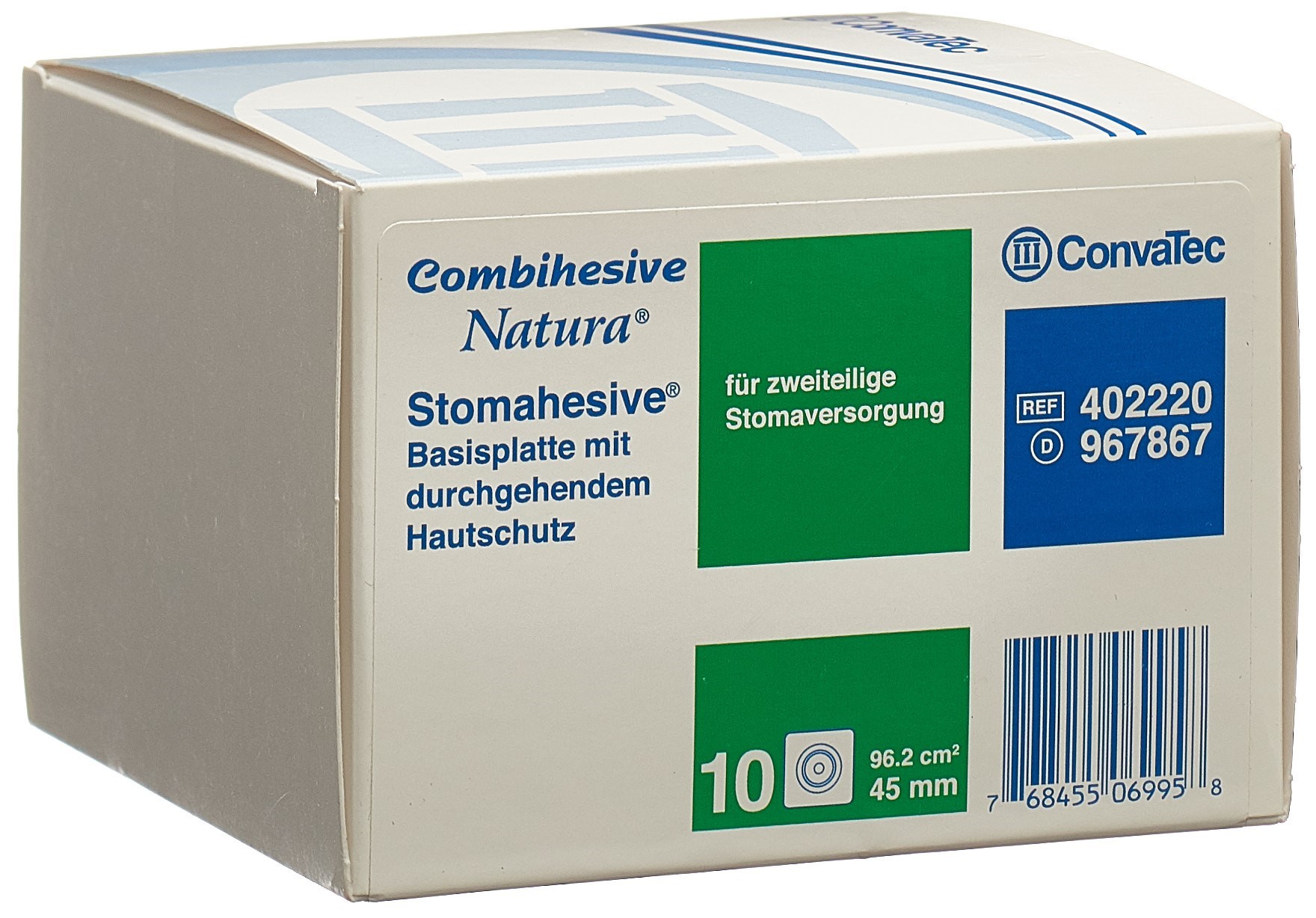 NATURA Duoflex Basisplatt 45mm 10x10cm 10 Stk