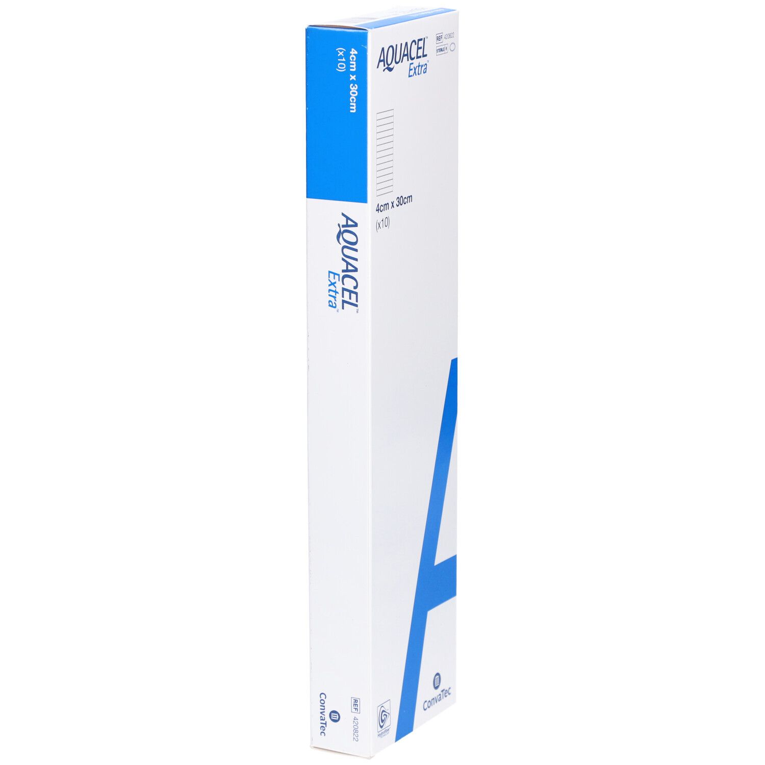 AQUACEL EXTRA Hydrofiber Verband 4x30cm 10 Stk