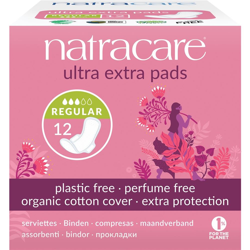 NATRACARE Damenbinden Flügel ultra ext nor 12 Stk