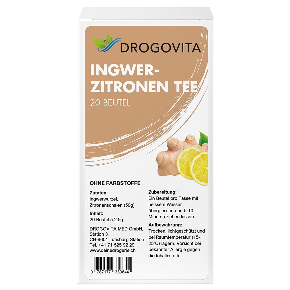 DROGOVITA Ingwer-Zitronen Tee Btl 20 Stk
