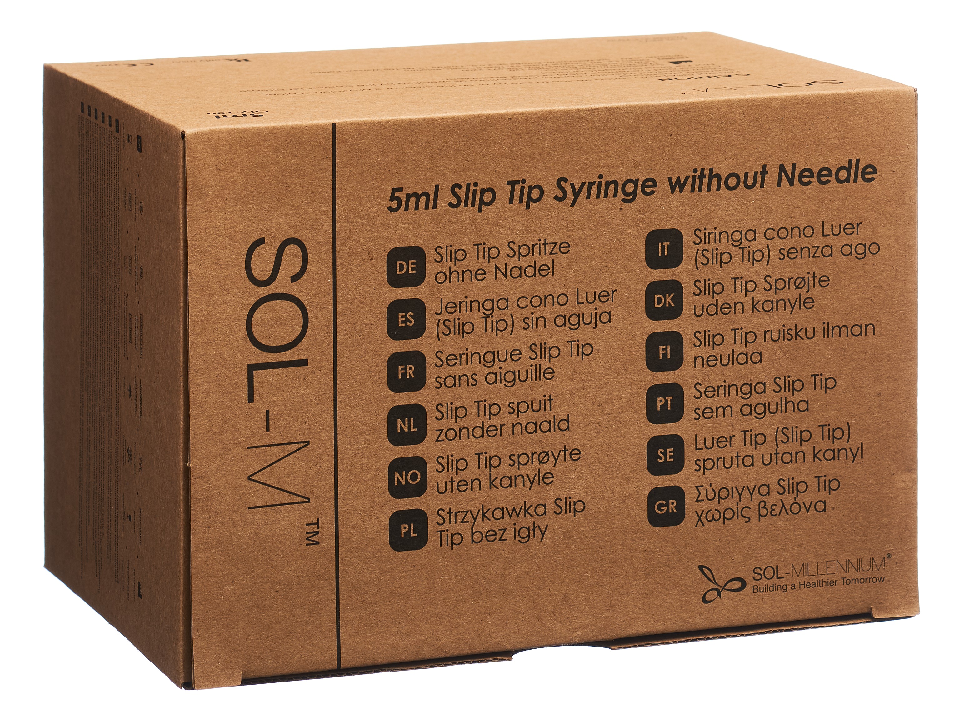 SOL-M Einwegspritze 5ml SlipTip Box 100 Stk