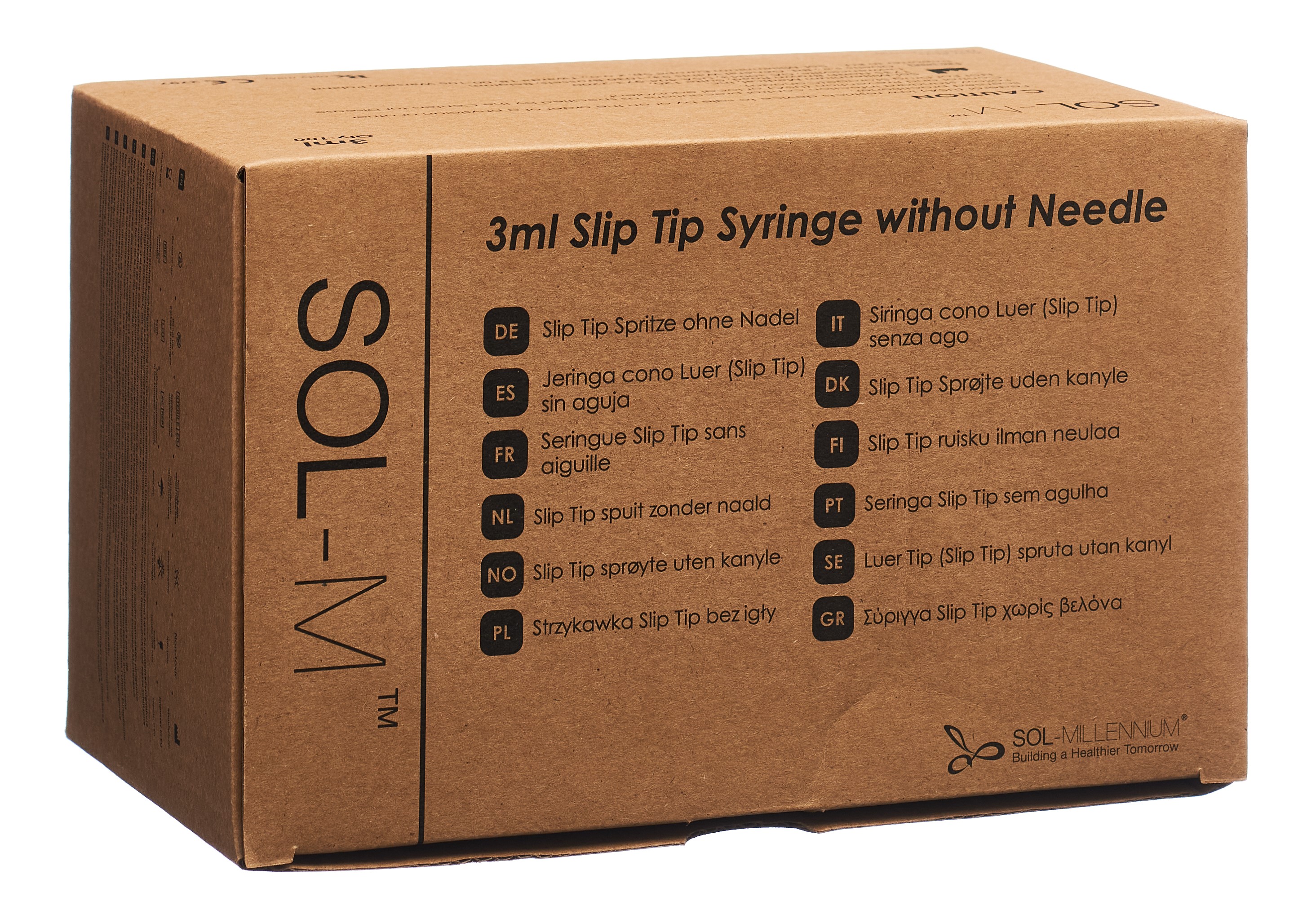 SOL-M Einwegspritze 3ml SlipTip Box 100 Stk