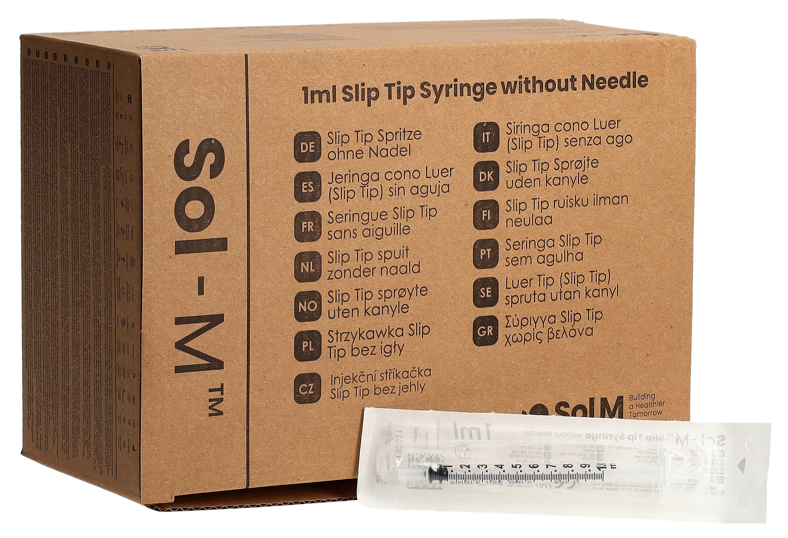 SOL-M Spritze o Nadel 1ml SlipTip 100 Stk