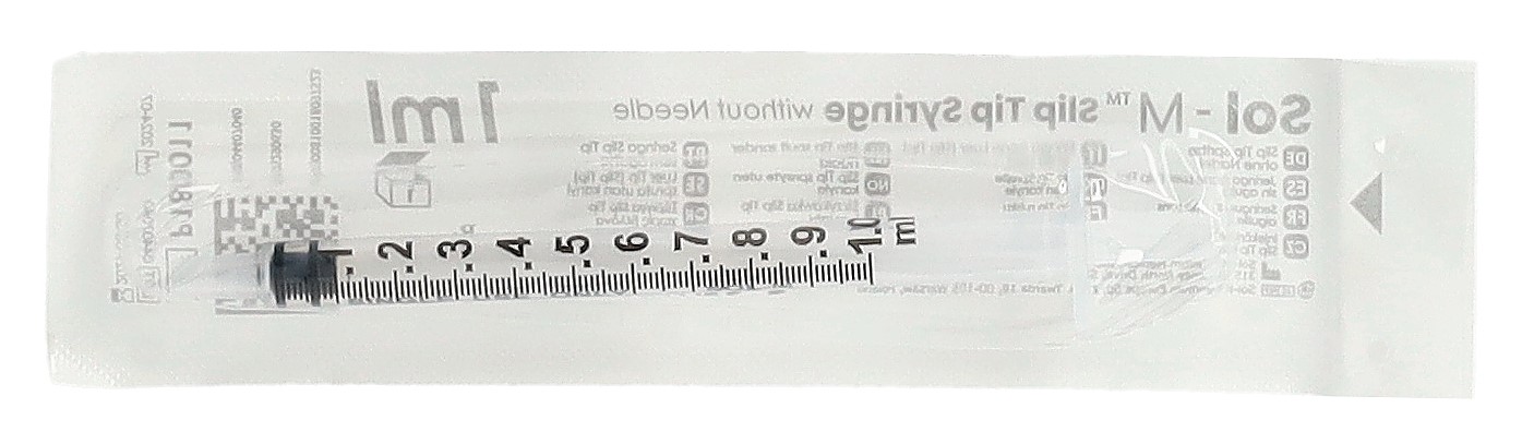 SOL-M Spritze o Nadel 1ml SlipTip 100 Stk