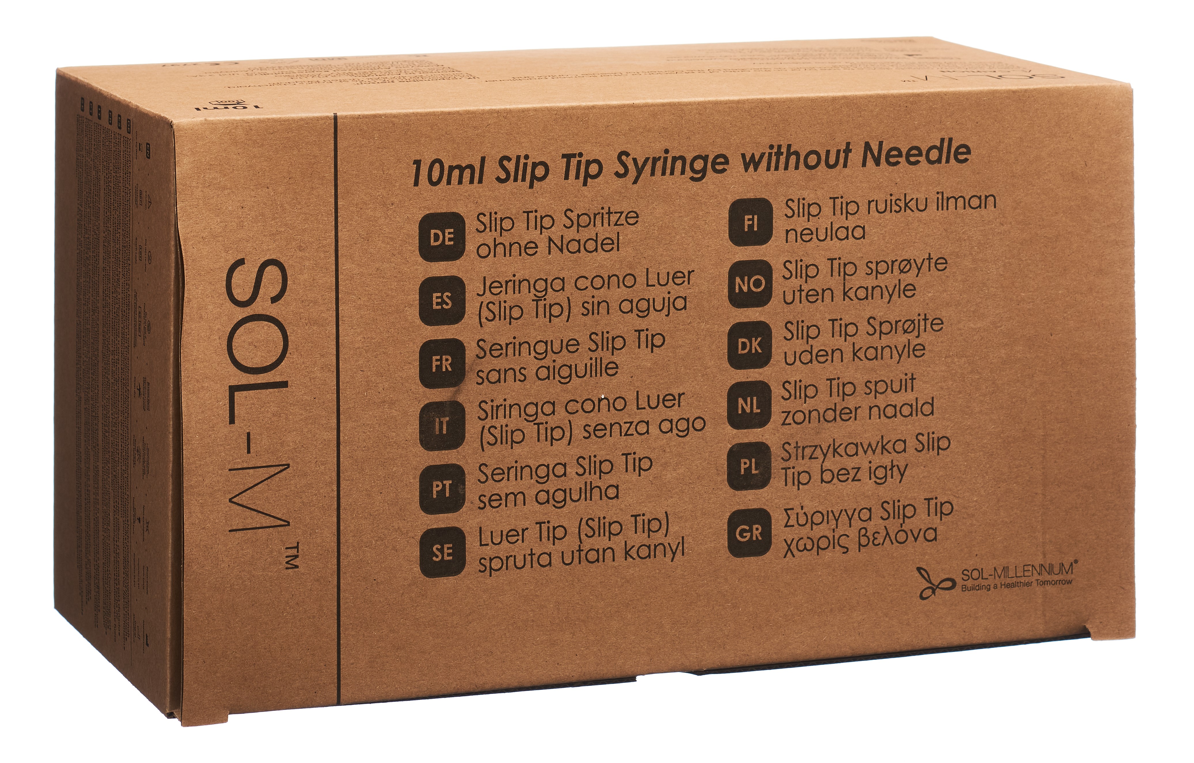 SOL-M Einwegspritze 10ml SlipTip Box 100 Stk
