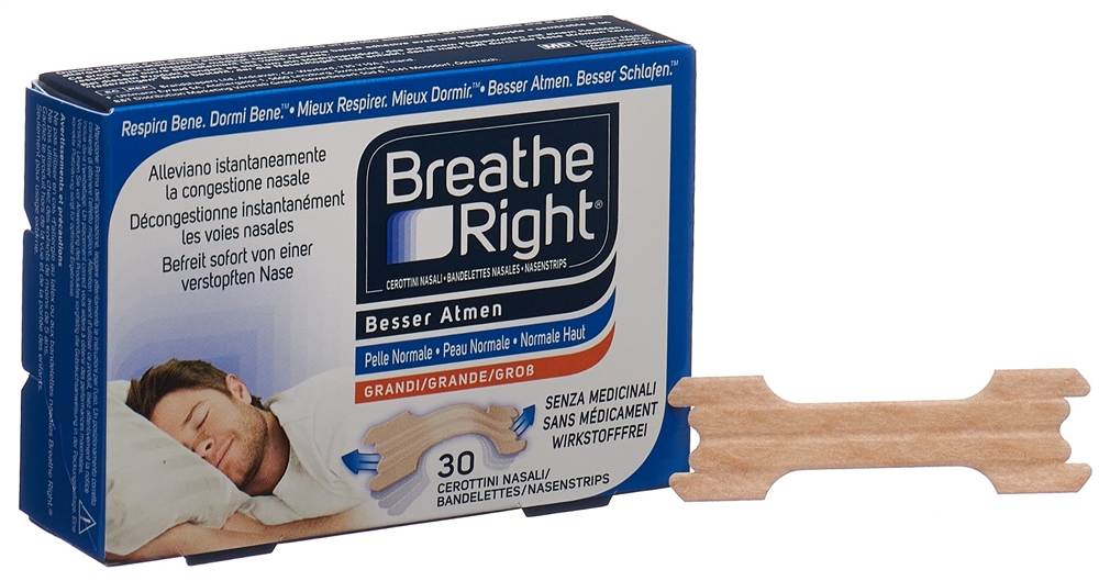 BREATHE RIGHT Nasenpflaster TAN L 30 Stk