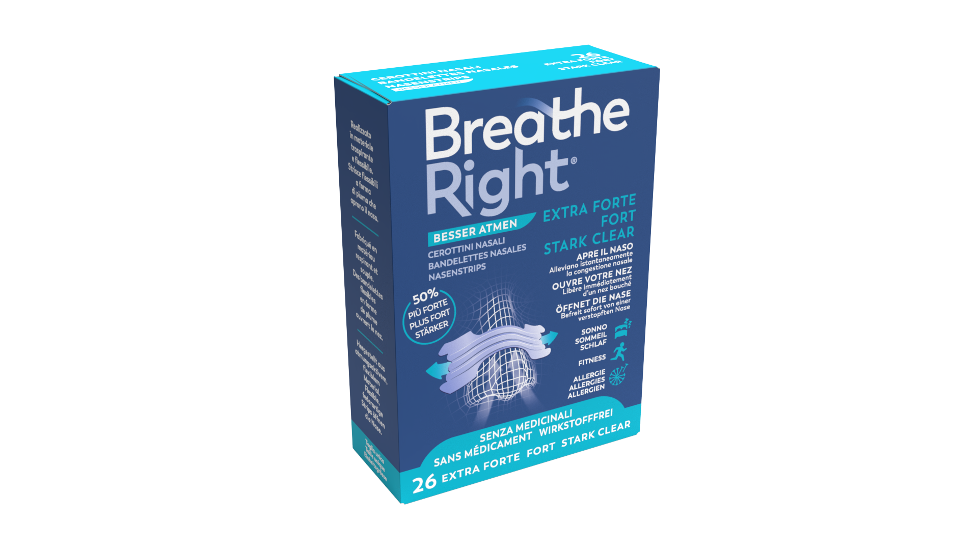 BREATHE RIGHT Nasenpfl EXTRA Stren CLEAR 26 Stk