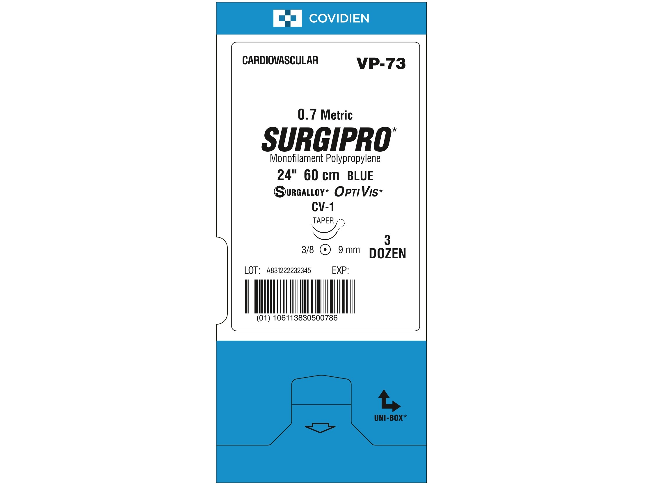 VP-978 SURGIPRO* 0 BLU 90CM KV7 DA X36