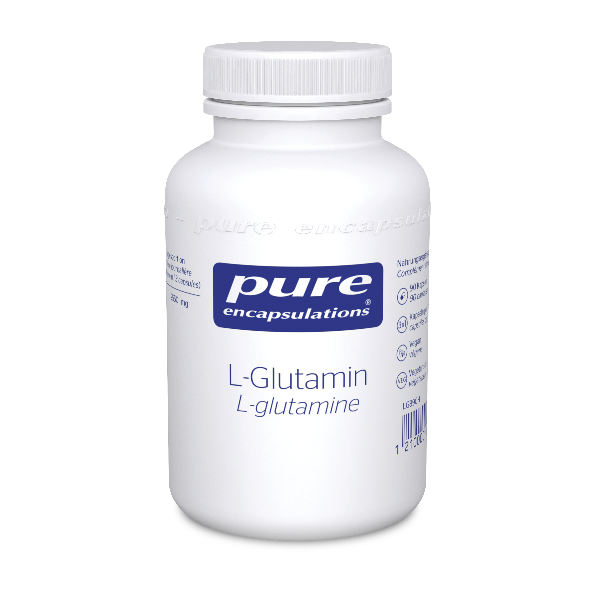 PURE L-Glutamin Kaps 850 mg Ds 90 Stk