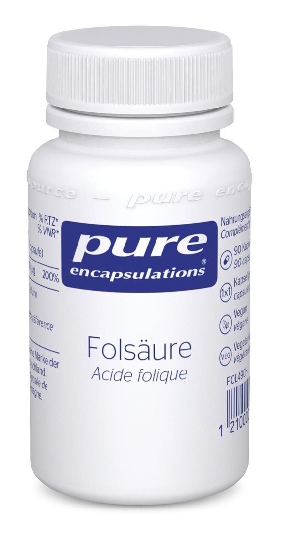 PURE Folsäure Kaps Ds 90 Stk