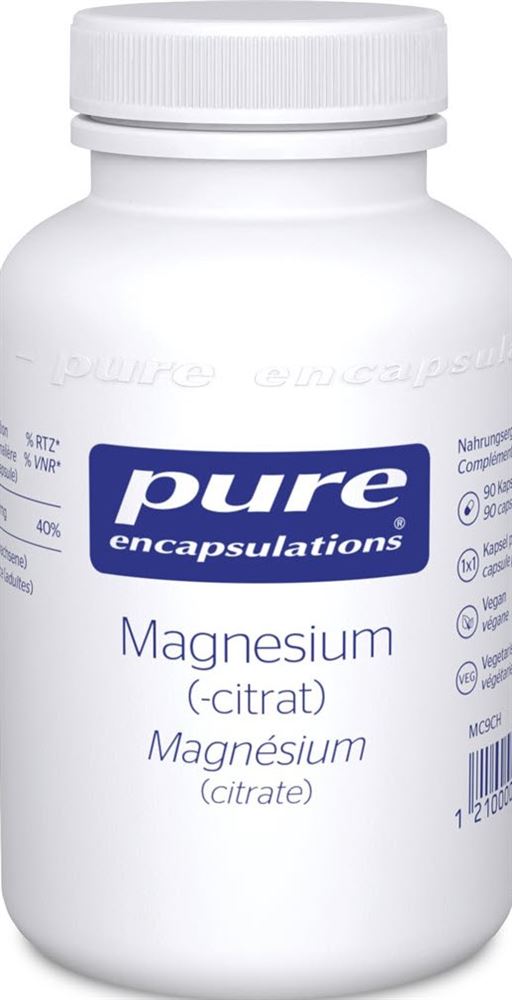 PURE Magnesiumcitrat Kaps Ds 90 Stk