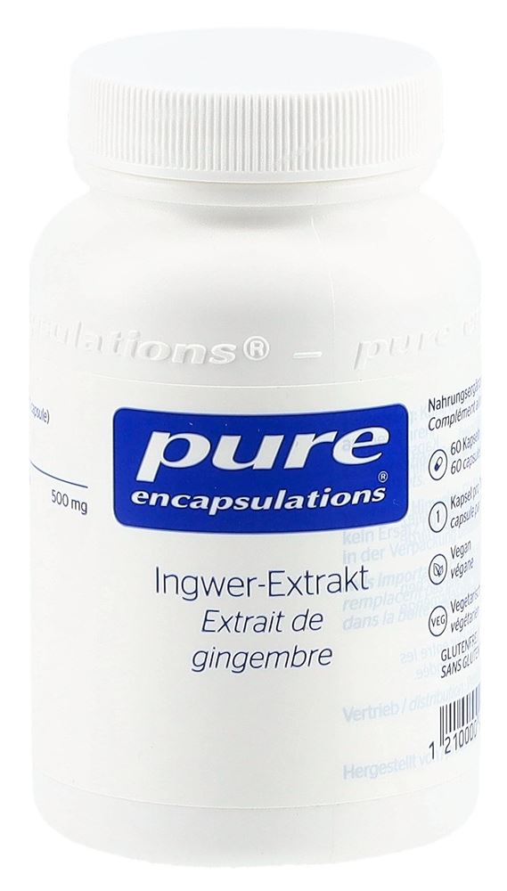 PURE Ingwer-Extrakt Kaps Fl 60 Stk