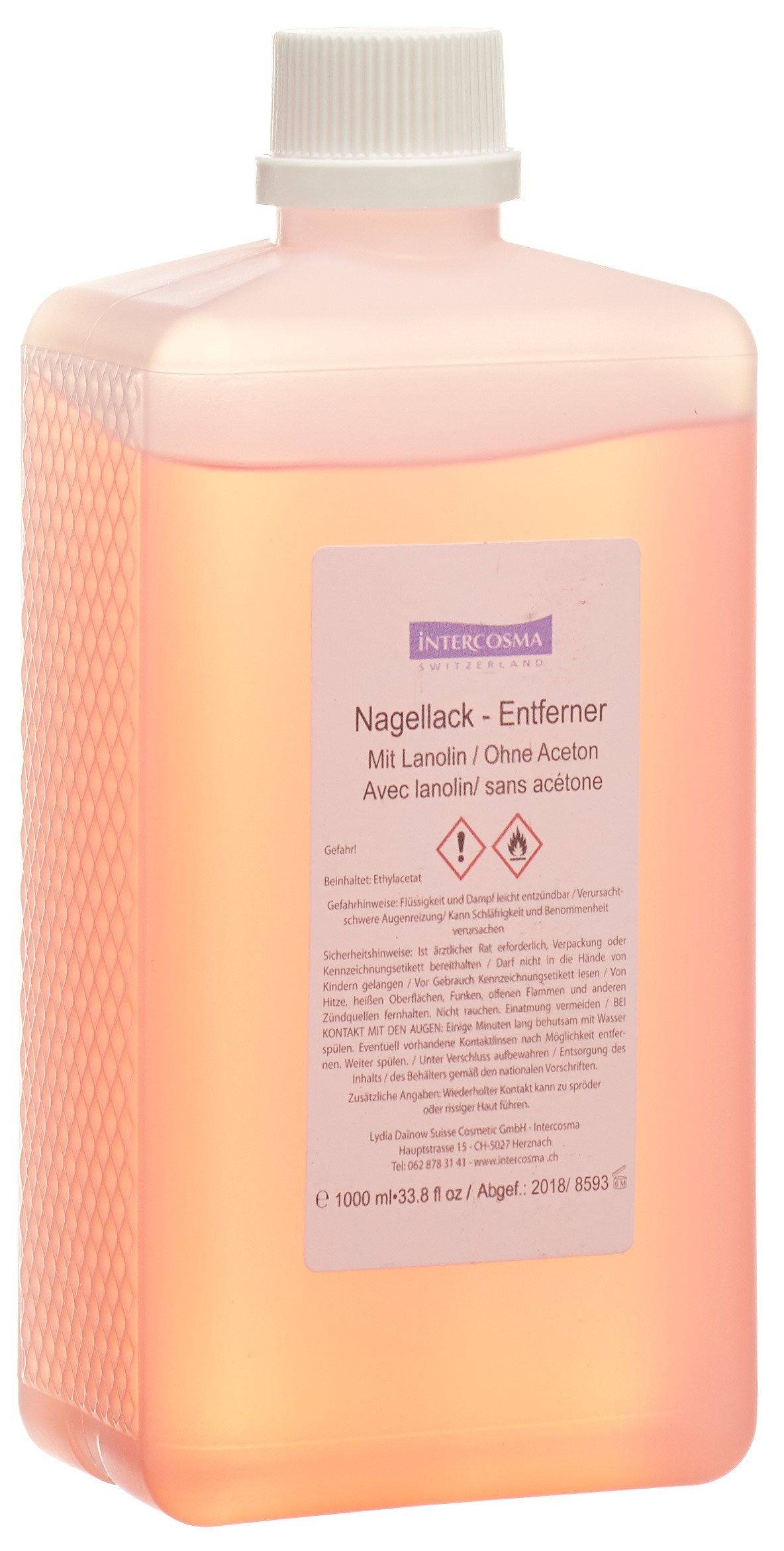 INTERCOSMA Nagellack Entferner 1000 ml