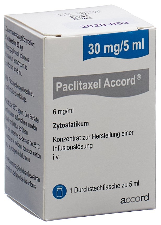 PACLITAXEL Accord 30 mg/5ml Durchstf 5 ml