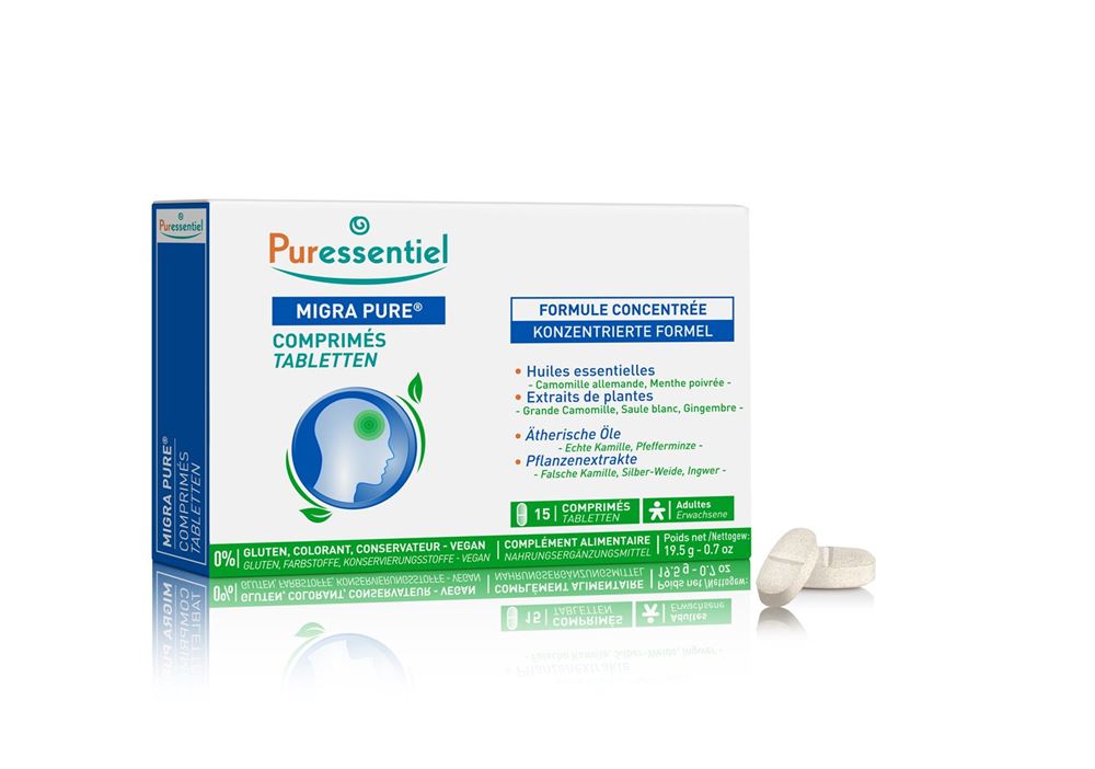 PURESSENTIEL Migra Pure Tabl 15 Stk