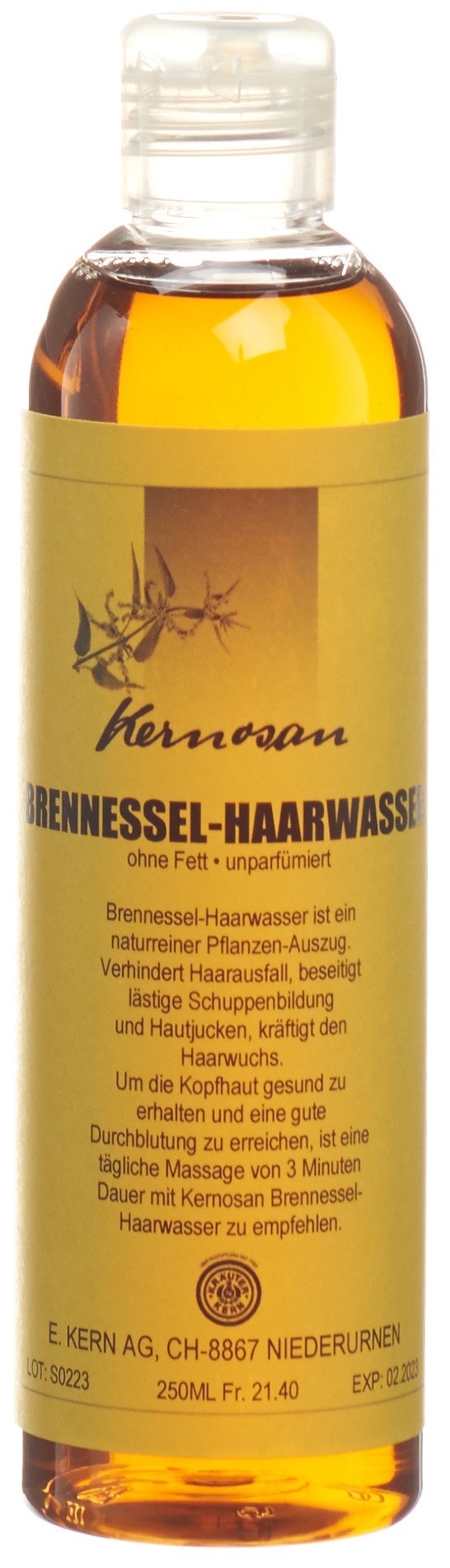 KERN Brennesselhaarwasser ohne Fett Fl 250 ml