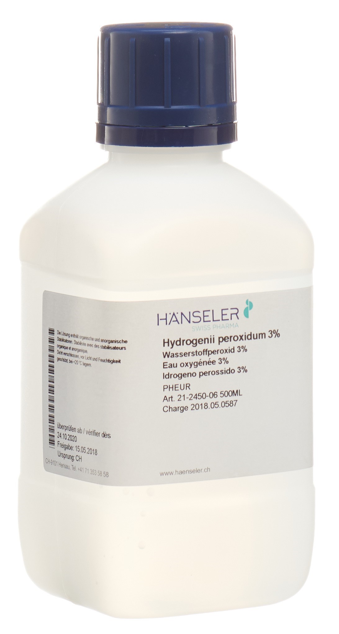 HÄNS Hydrogenii peroxidum 3 % PhEur 500 ml