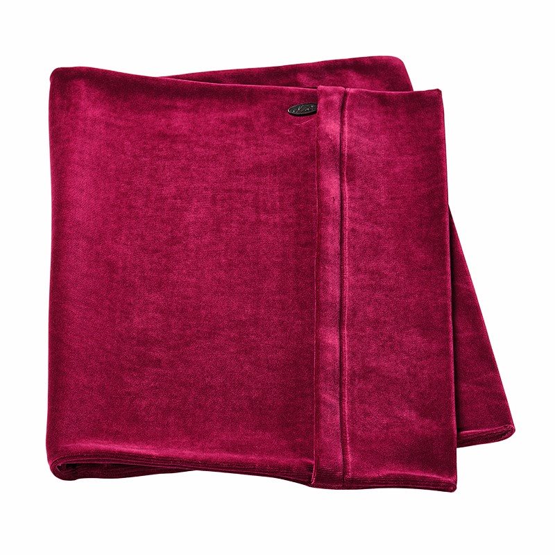 ELSA Kissenbezug 50x9cm Velours bordeaux