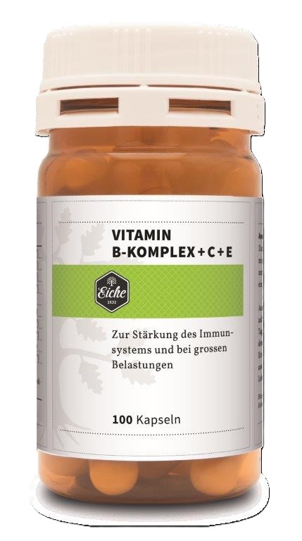 EICHE Vitamin B-Komplex + C + E Kaps Ds 100 Stk