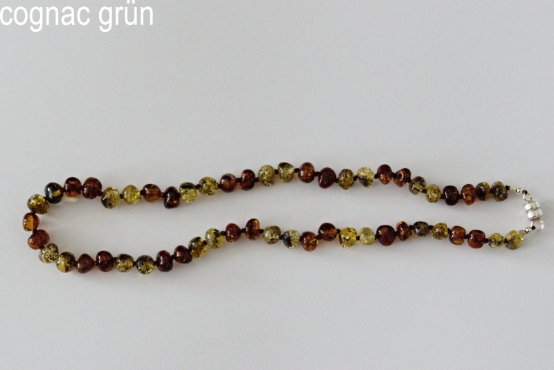 AMBERSTYLE Bernstein 32cm cognac grün Magnet