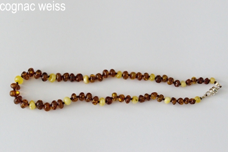 AMBERSTYLE Bernstein 32cm cognac weiss Magnet